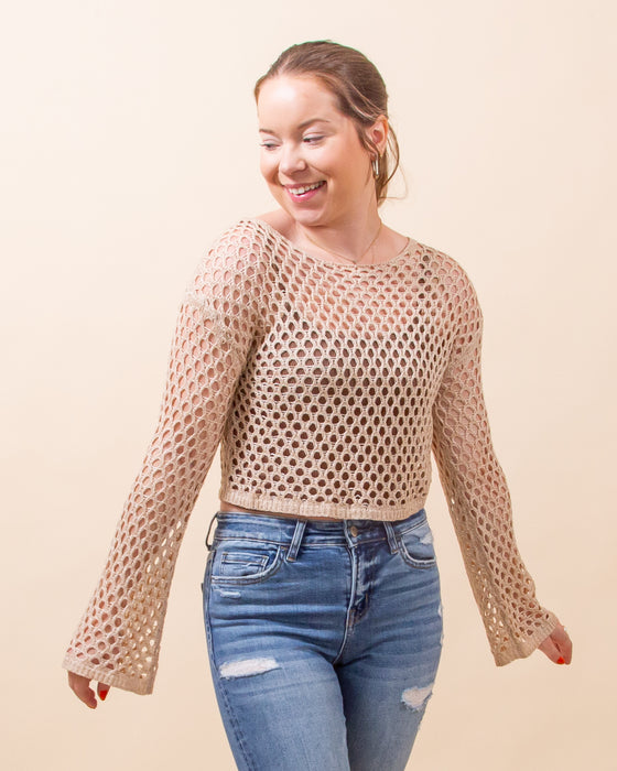 Coastal Sunshine Top in Taupe (8124024029435)