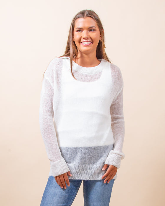 Finding Peace Sweater in Ivory (8124024488187)