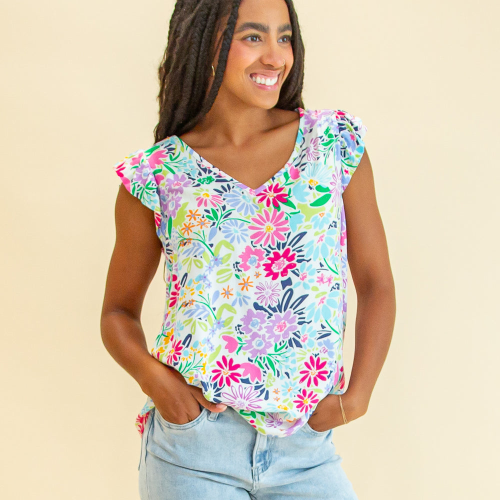 
                  
                    Flirt For Fun Blouse in Floral (8744605286651)
                  
                