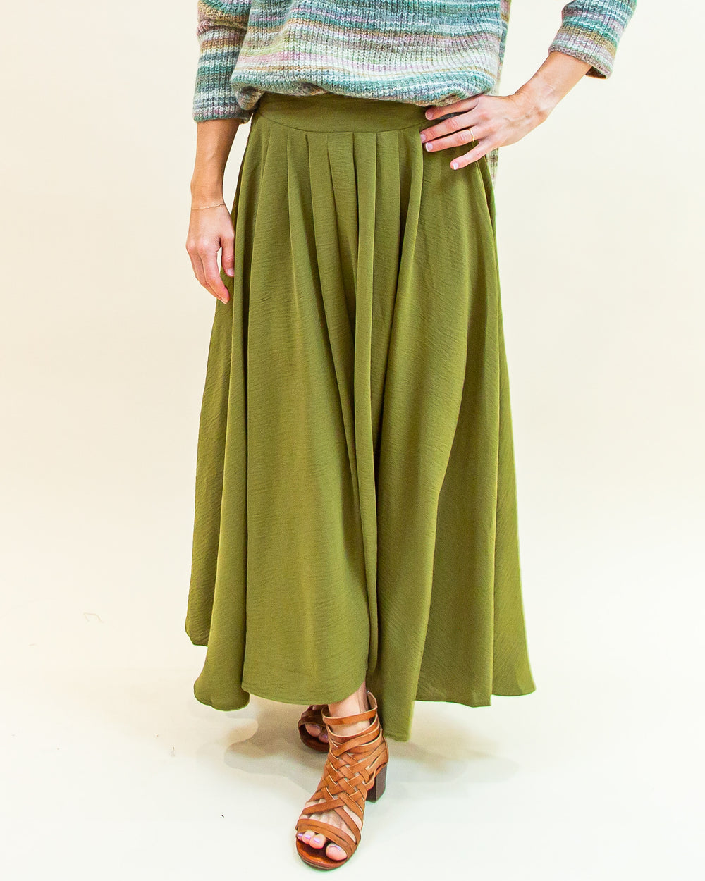 Can't Help Loving Skirt in Olive (8769057521915)