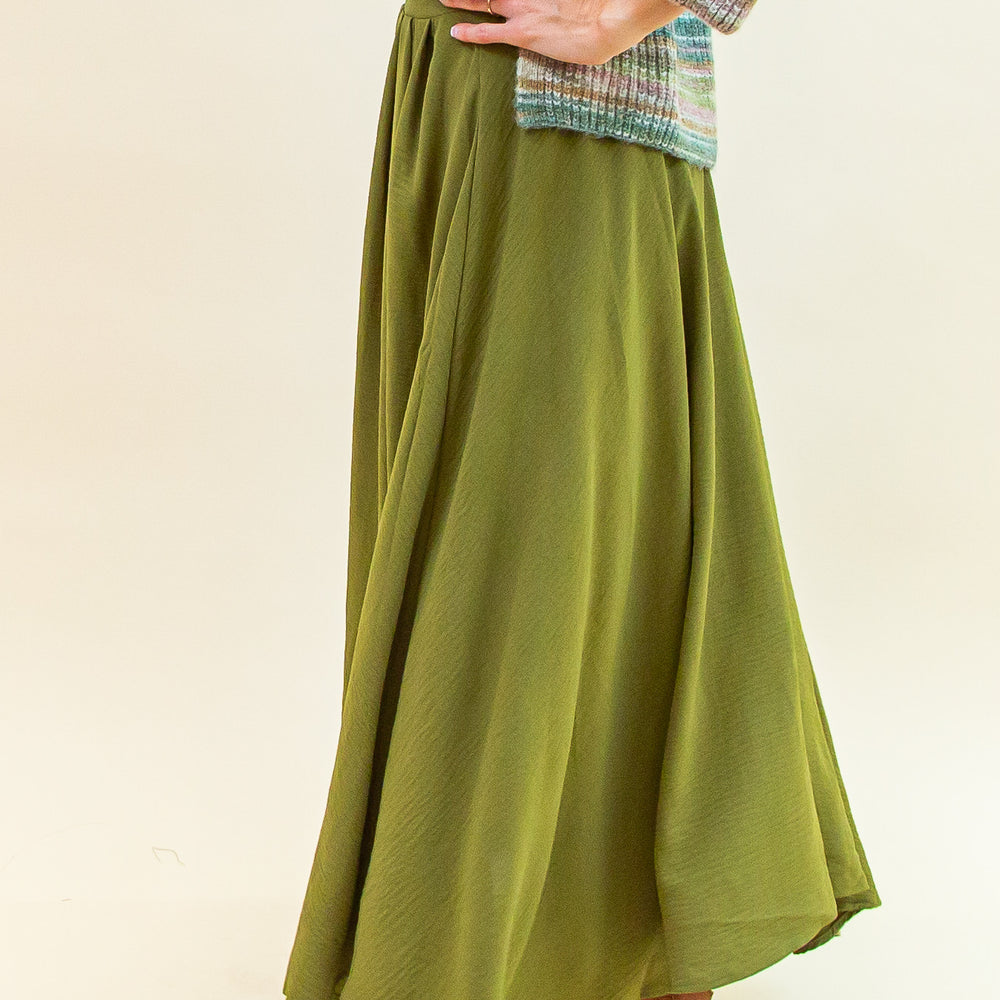 Can't Help Loving Skirt in Olive (8769057521915)