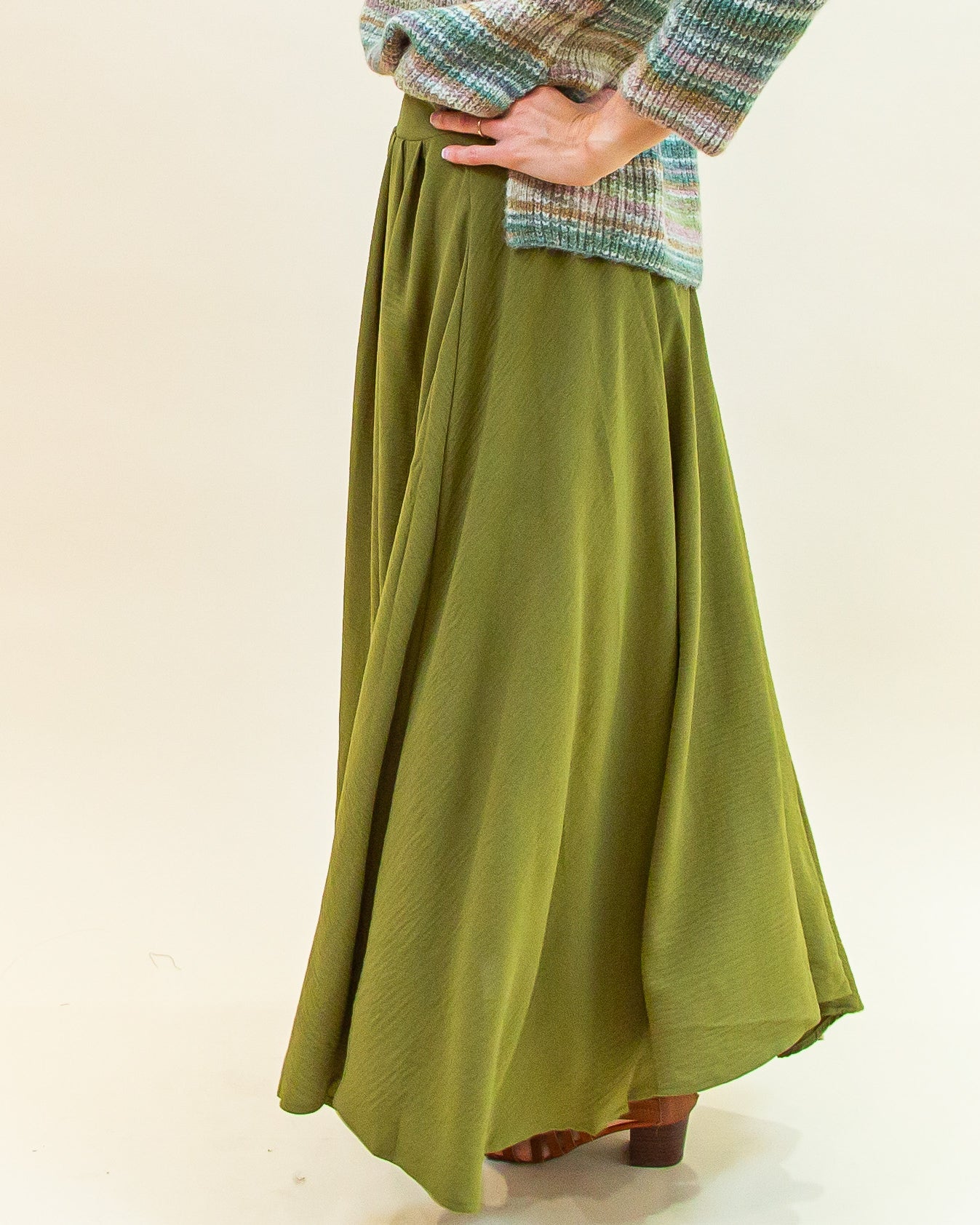 Can't Help Loving Skirt in Olive (8769057521915)