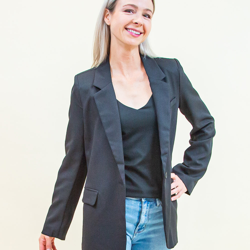 Best In Style Blazer in Black (8769058144507)