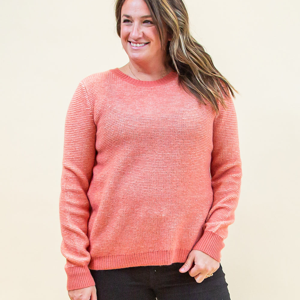 Dearest Comforts Sweater in Dark Coral (8327186186491)