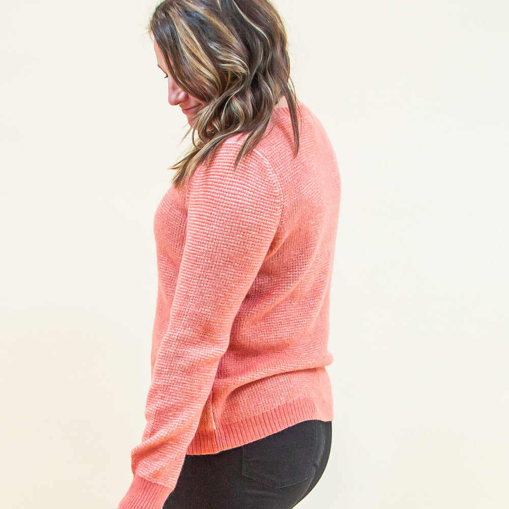 Dearest Comforts Sweater in Dark Coral (8327186186491)