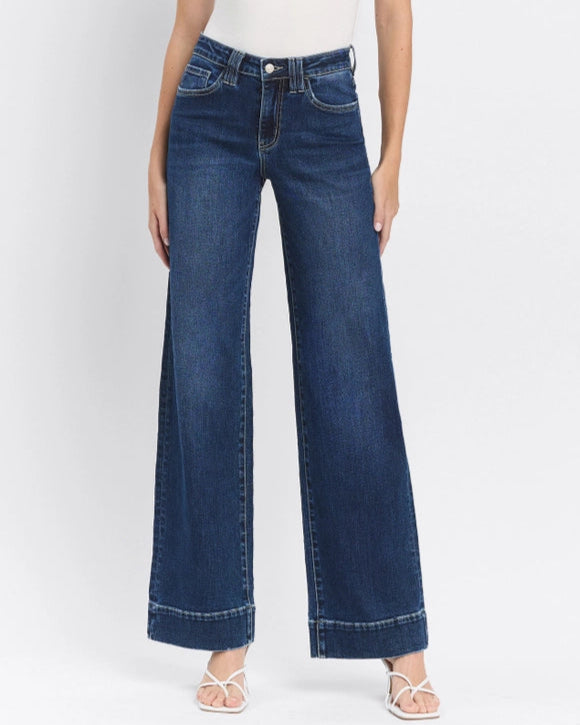 Dominated High Rise Trouser Wide Jeans (9090309751035)