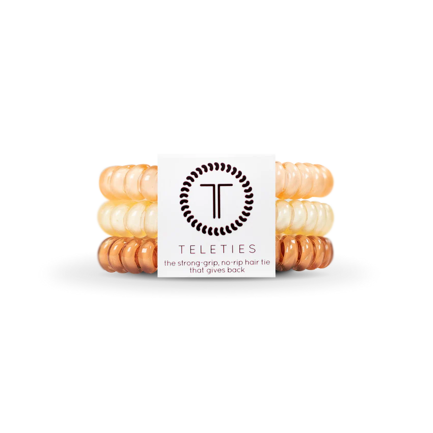 Teleties Small Hair Ties in For the Love of Nudes (8925370646779)