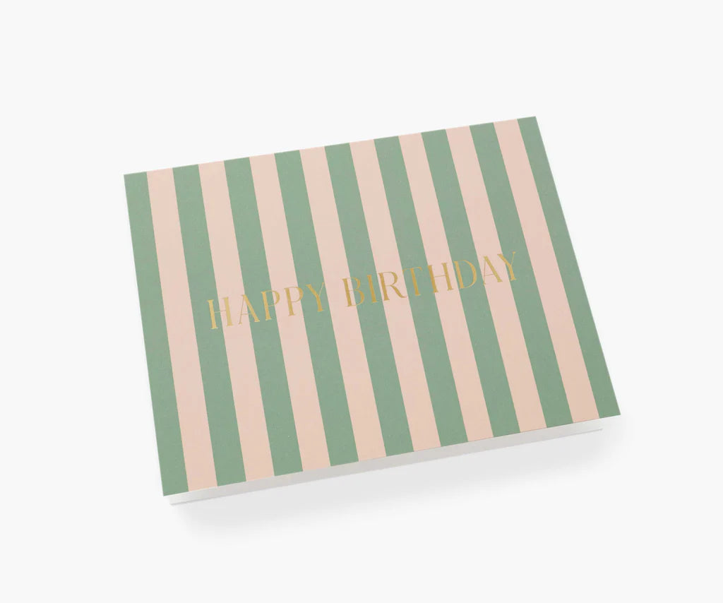 Cabana Stripe Birthday Card (8735220072699)