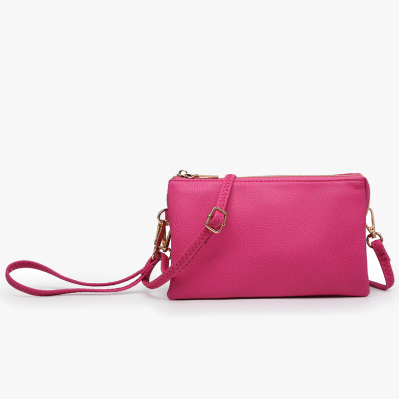 Riley Crossbody/Wristlet in Berry (8102140510459)