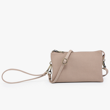  Riley Canvas Crossbody/Wristlet in Taupe (8102159384827)