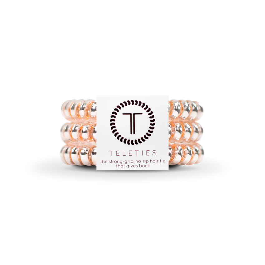 Teleties Small Hair Ties in Millenial Pink (8925370843387)