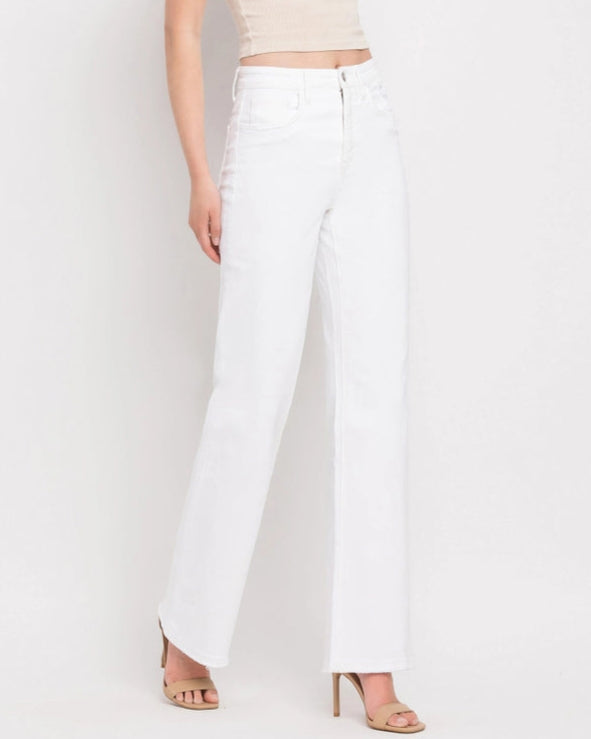 Optic White 90's Vintage Flare Jeans (8964010344699)