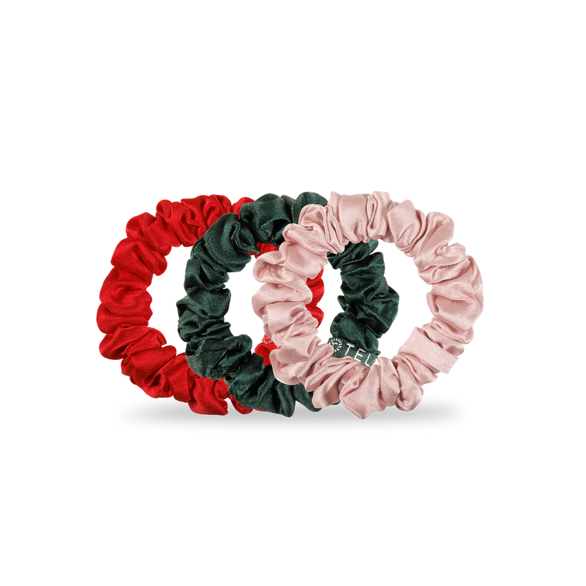 Teleties Small Scrunchie in Poinsettia (8873194586363)