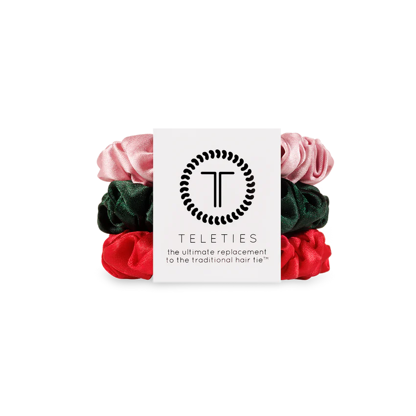 Teleties Small Scrunchie in Poinsettia (8873194586363)