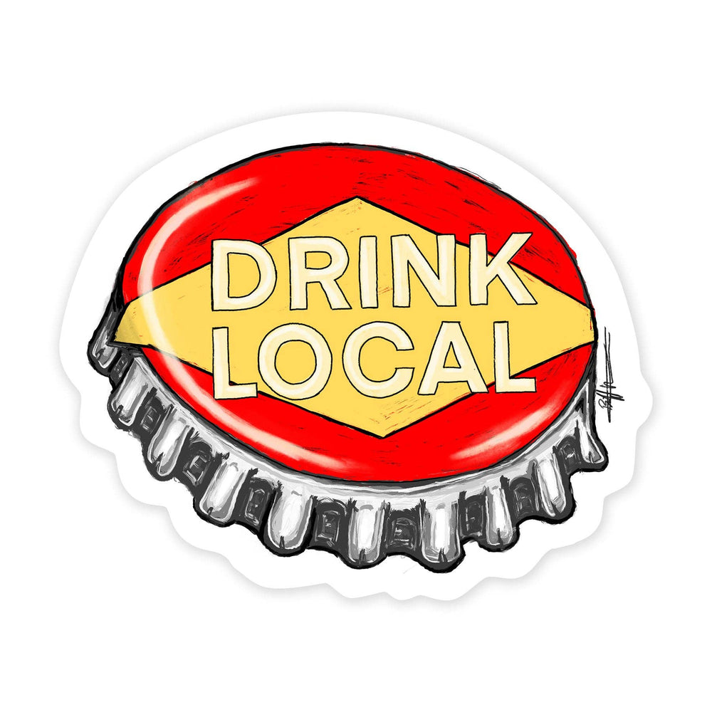 Drink Local - Mini Sticker: Barcode (8893109698811)