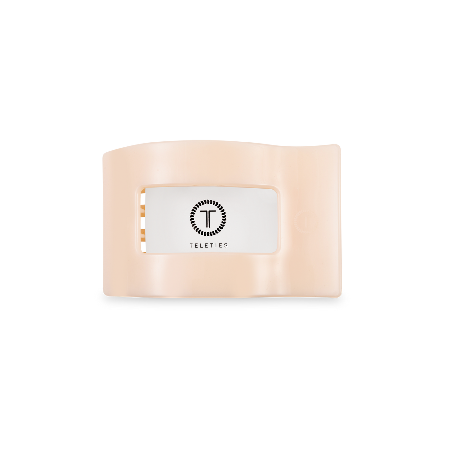 Flat Rectangle Hair Clip | Small | Almond Beige (9100171575547)