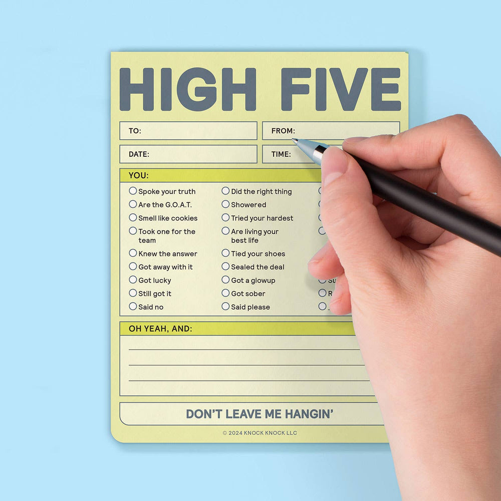 
                  
                    High Five Nifty Note Pad (Pastel Version) (8907323080955)
                  
                