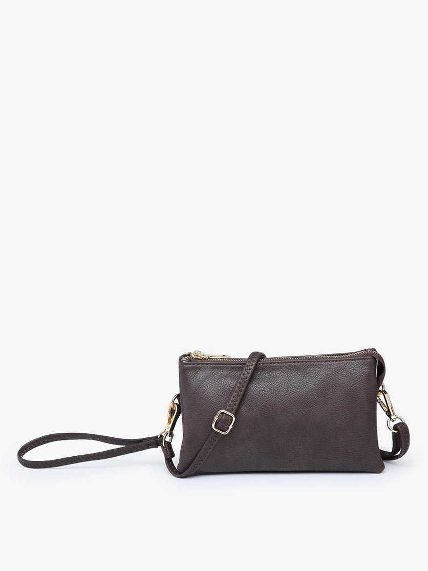 Riley Crossbody/Wristlet in Coffee (9103183085819)