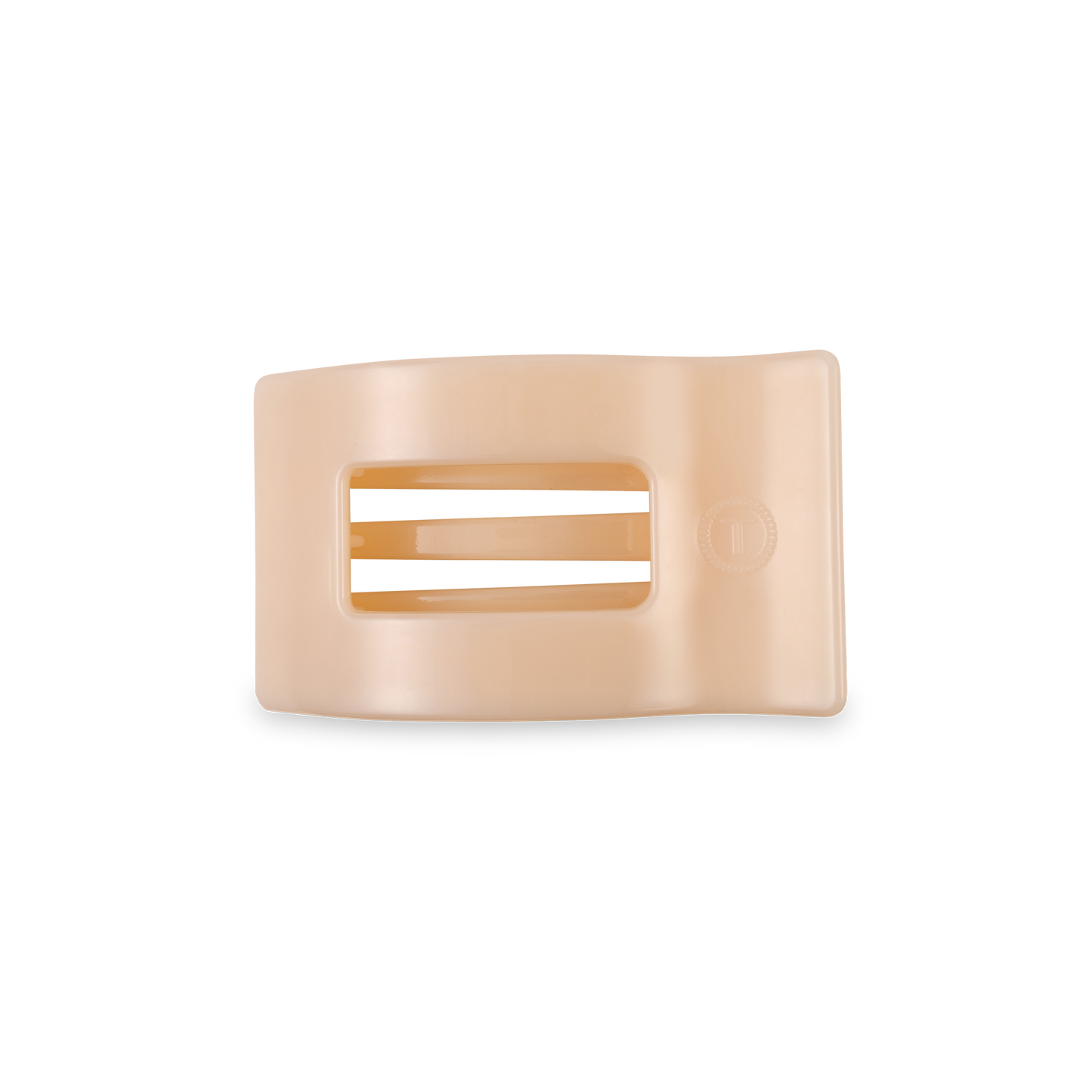 Flat Rectangle Hair Clip | Small | Almond Beige (9100171575547)