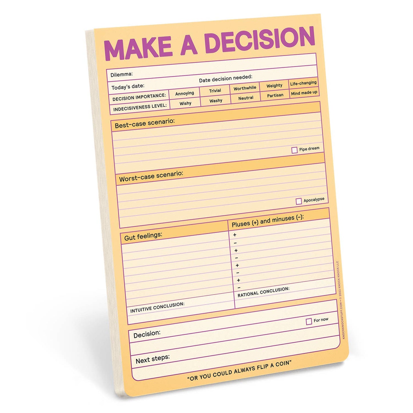 Make a Decision Pad (Pastel Version) (8907322687739)