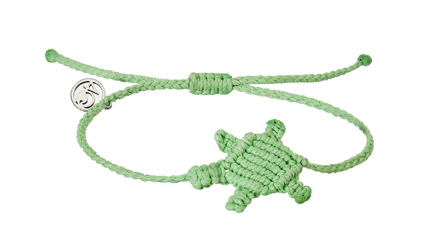 4ocean Sea Turtle Bracelet - Lime Green [6-pack] (8893059203323)