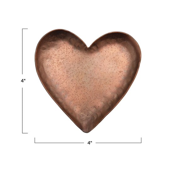 Copper Plated Heart Dish (7527217365243)