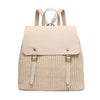 Faye Woven Backpack in Natural (8119966138619)