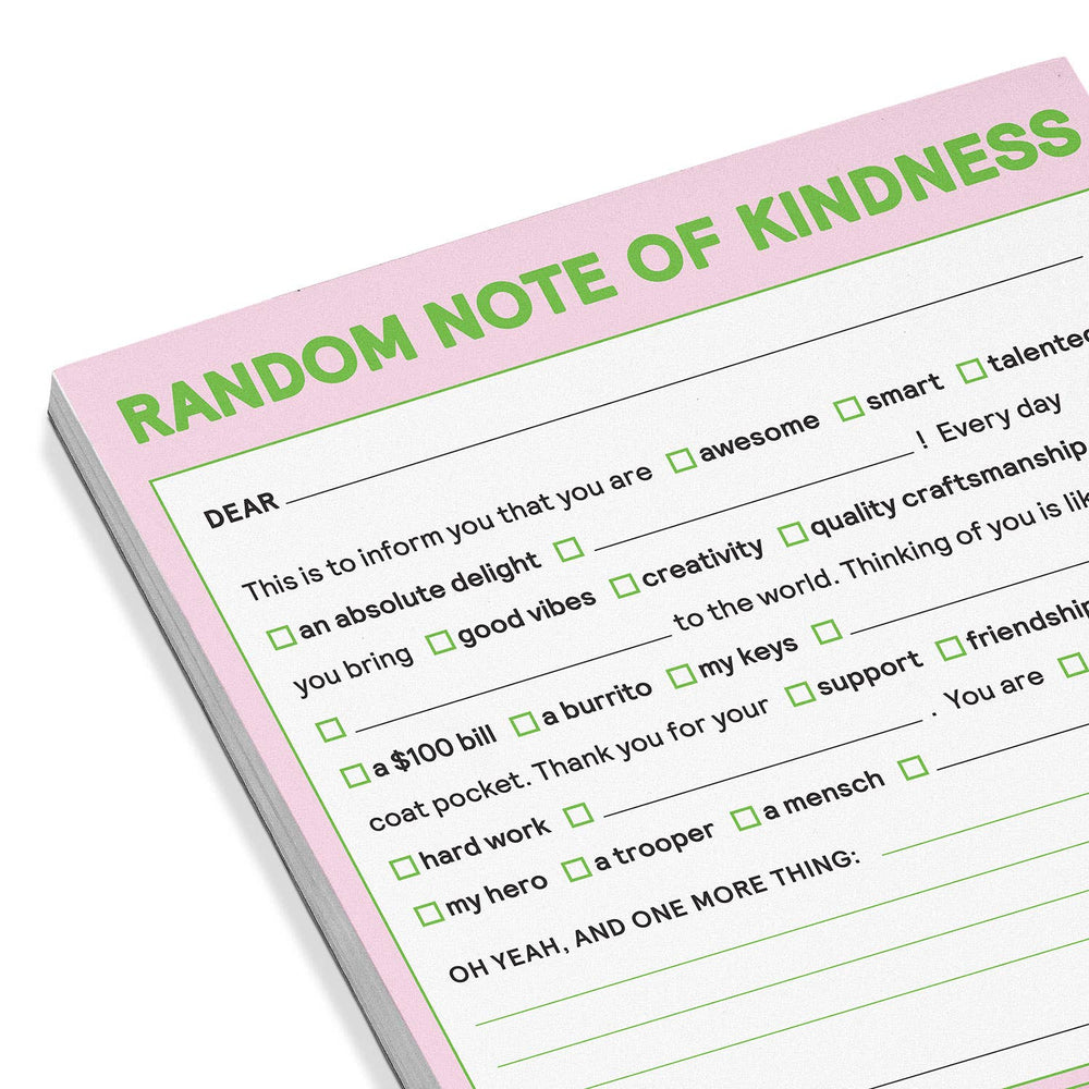 
                  
                    Random Note of Kindness Nifty Note Pad (Pastel Version) (8907322884347)
                  
                