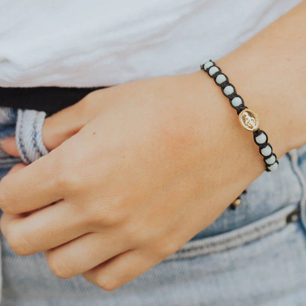 
                  
                    Miraculous Gemstone Bracelet-Slate/Amazonite (8992141148411)
                  
                