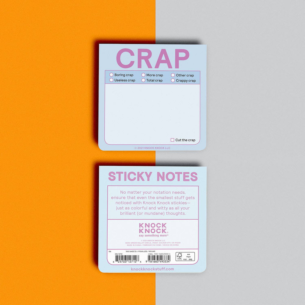 
                  
                    Crap Sticky Note (Pastel Version) (8990077223163)
                  
                
