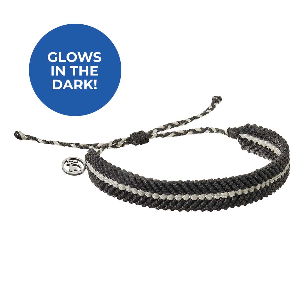 4ocean Deep Sea Braided Bracelet - Black & Glow [6-pack] (8893059563771)