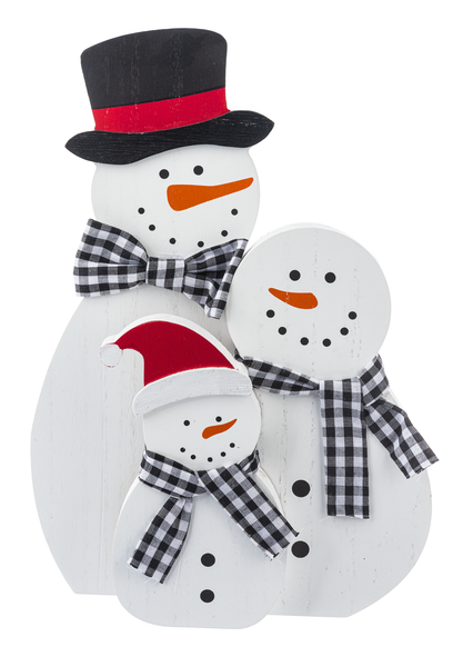 Plaid Snowman Family (8202254975227)