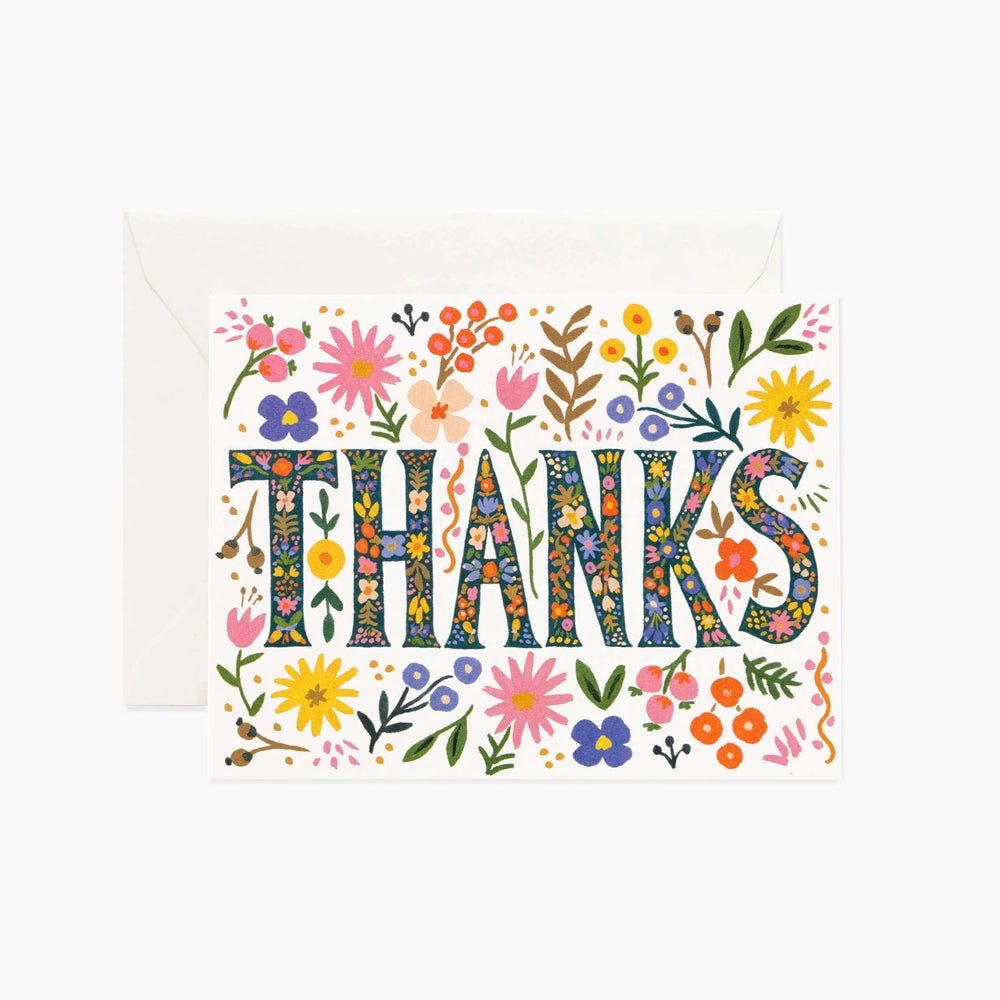 Rifle Floral Thanks Card (7763041616123)