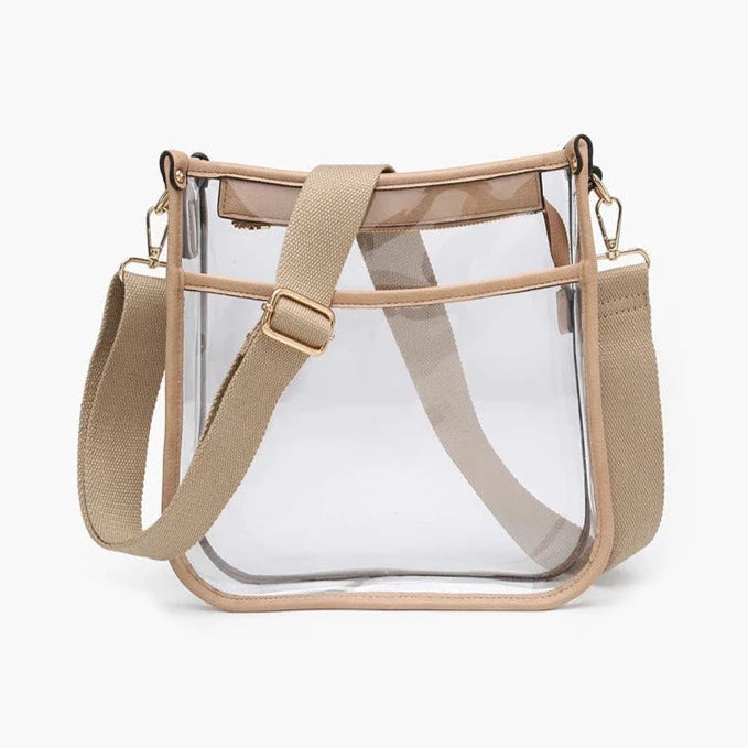 Posie Clear Crossbody in Sand (8102161940731)