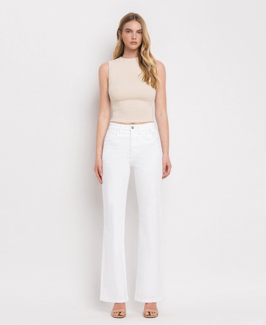 Optic White 90's Vintage Flare Jeans (8964010344699)