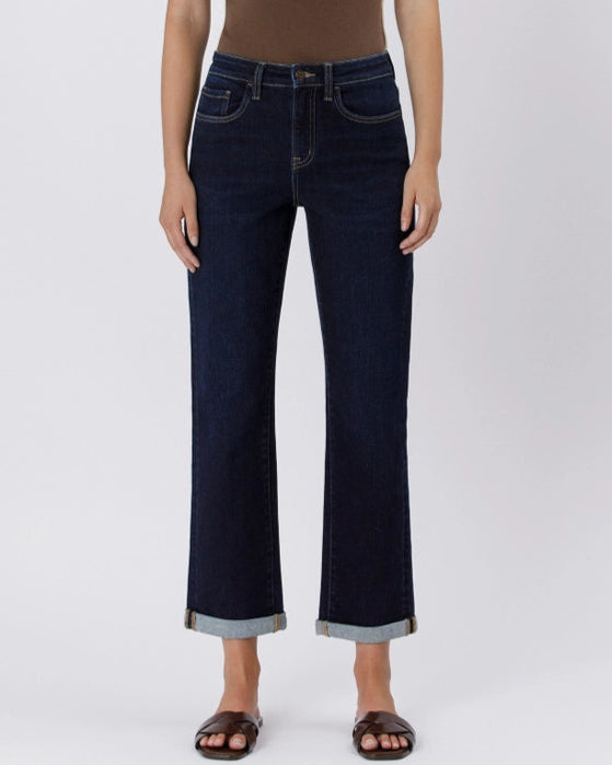 Time Away High Rise Cuffed Straight Jeans (9090309914875)