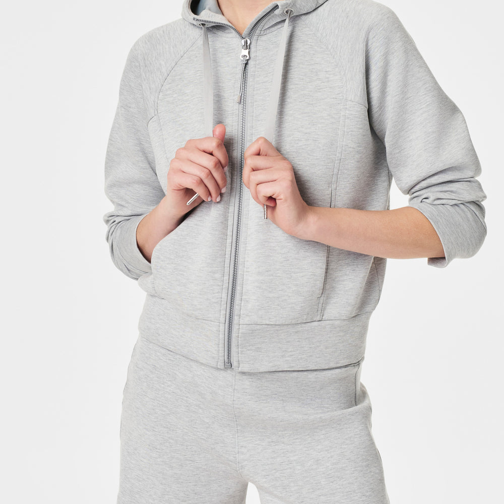 
                  
                    Airessentials Full Zip Hoodie in Light Grey Heather (8750521286907)
                  
                