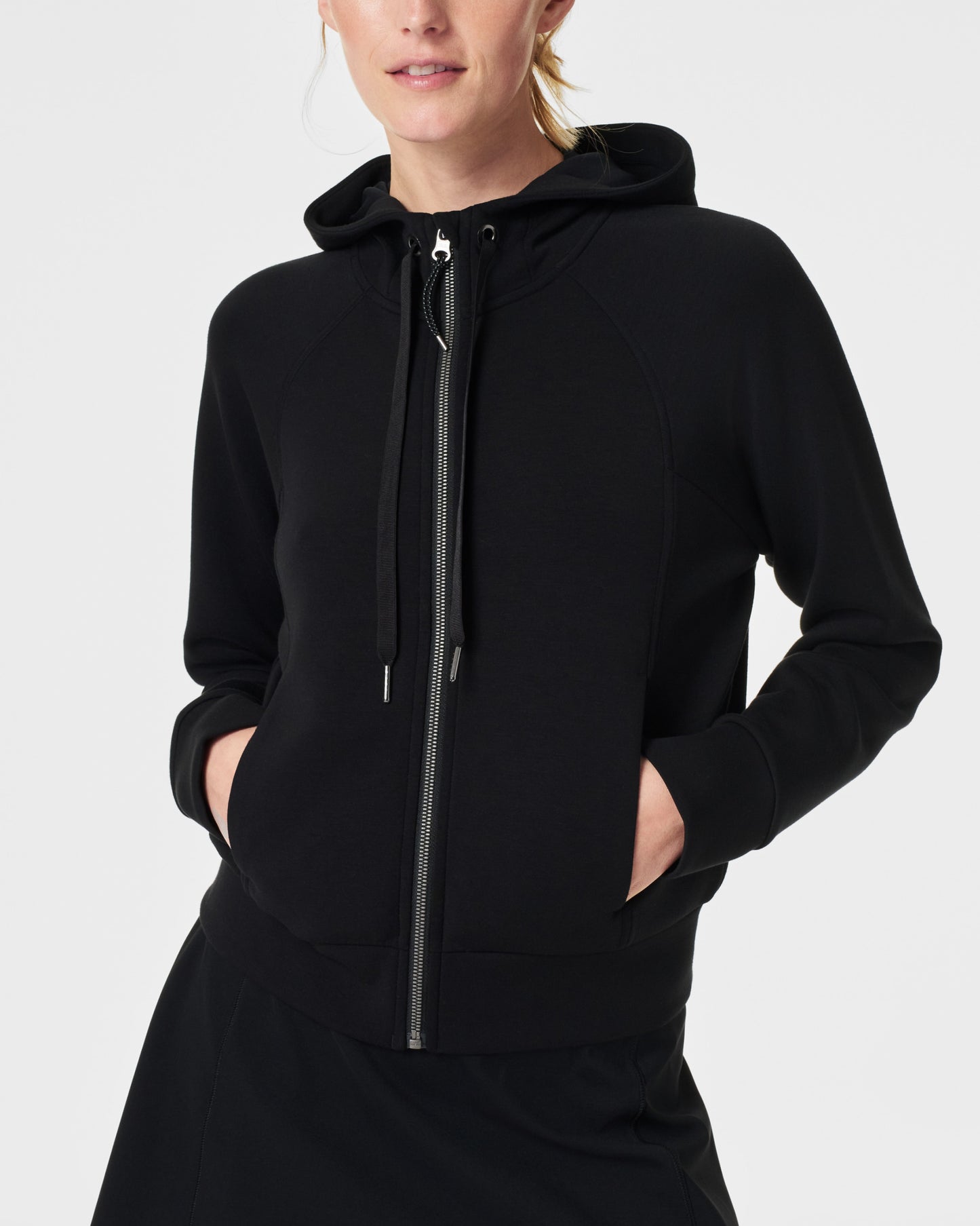 Airessentials Full Zip Hoodie in Black (8850019844347)