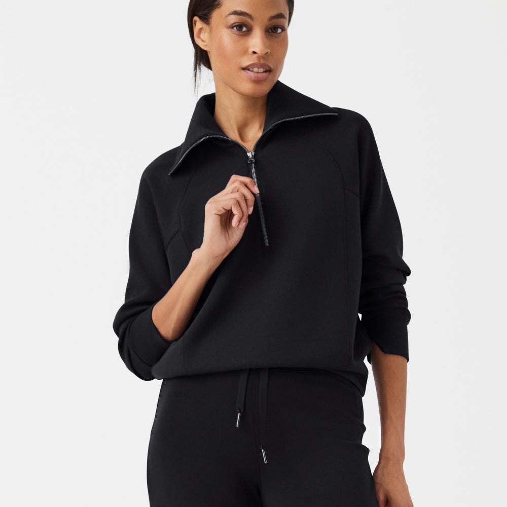 Airessentials Half Zip in Very Black (8844217024763)