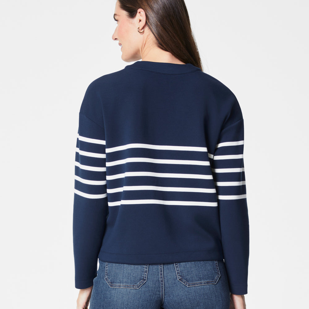 Airessentials Stripe Cardigan in Mdnvy Porcelain (8781020397819)