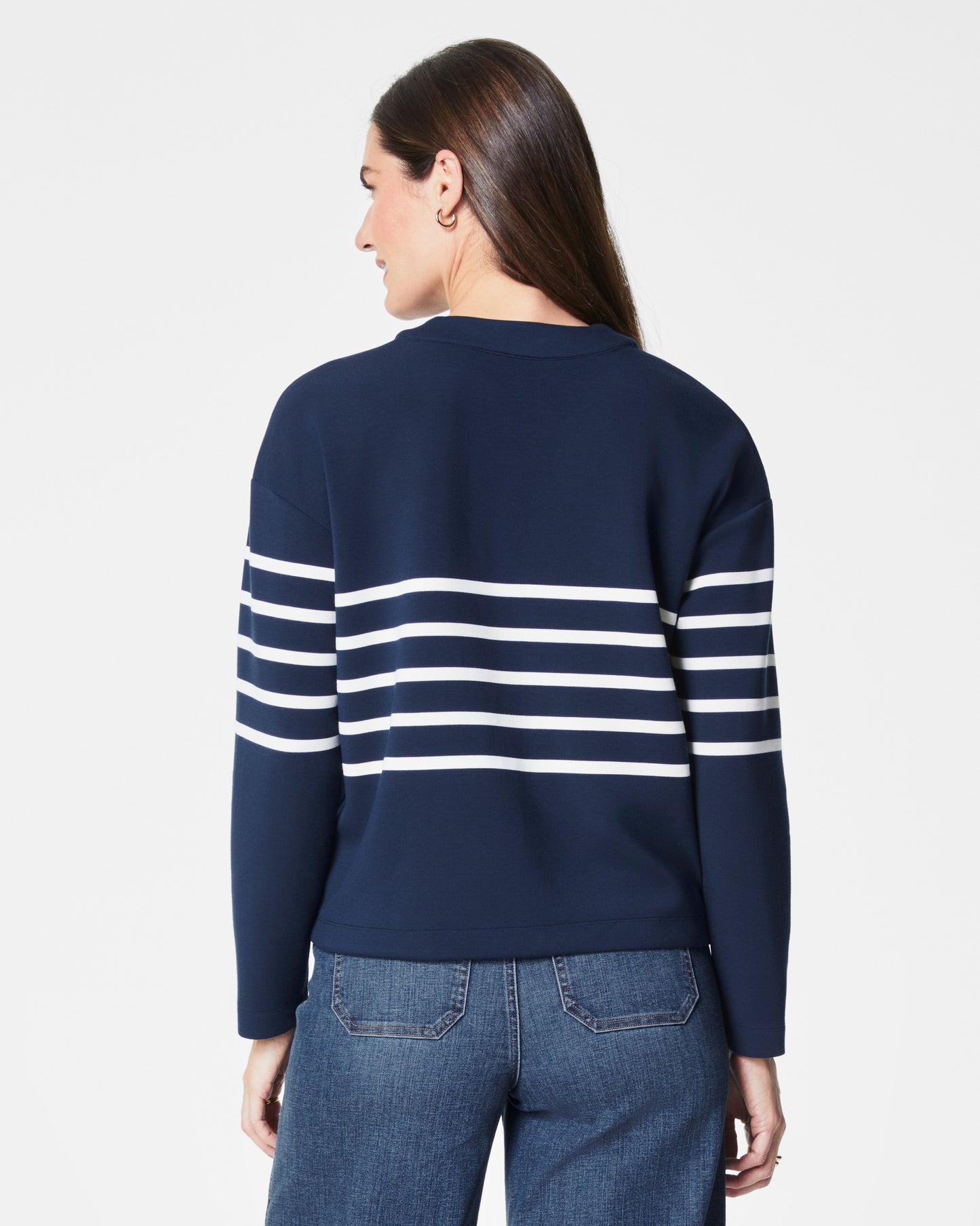 Airessentials Stripe Cardigan in Mdnvy Porcelain (8781020397819)