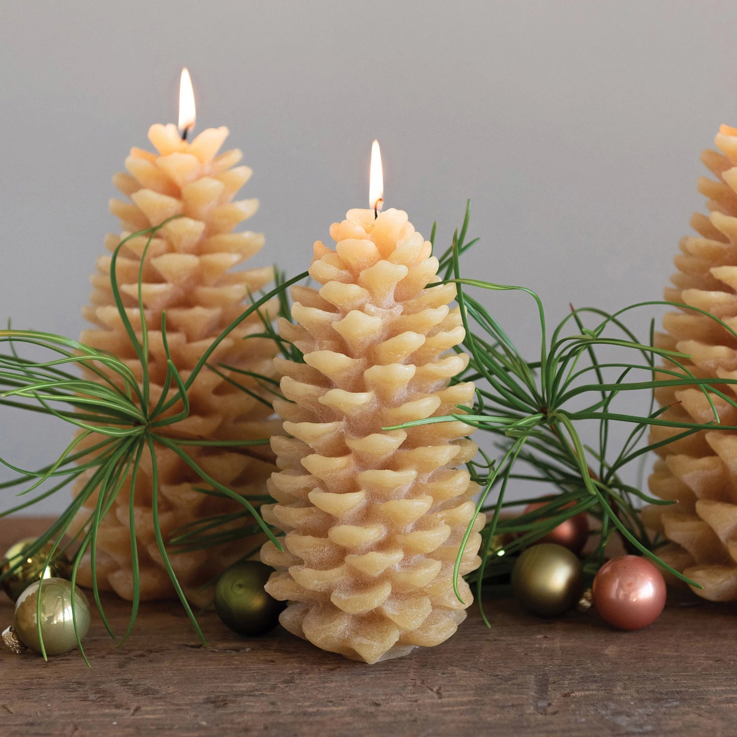 Pinecone Shaped Unscented Candle (8204614992123)