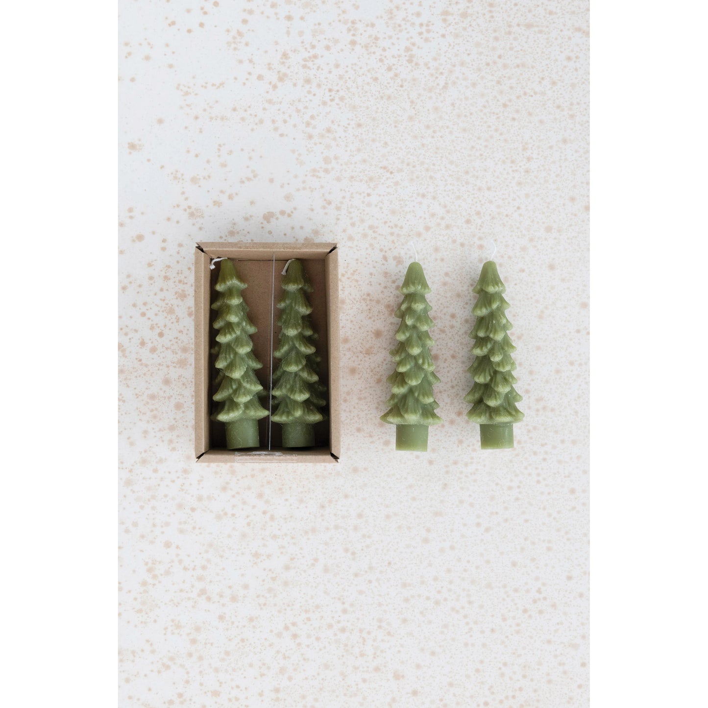 Christmas Tree Unscented Candle Set (7763177177339)