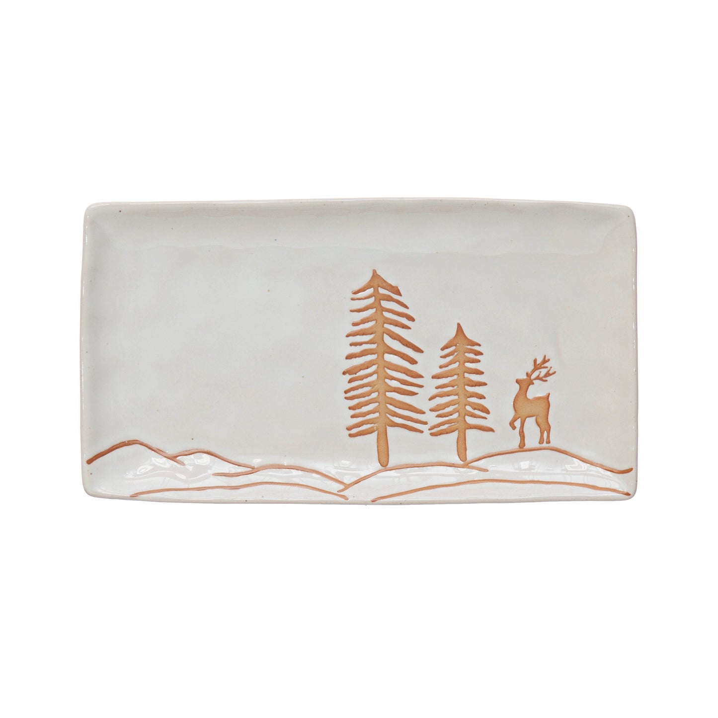 Deer Landscape Stoneware Platter (8759210475771)