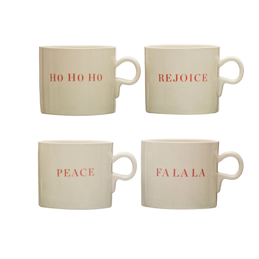 Holiday Saying Stoneware Mug (8759204872443)