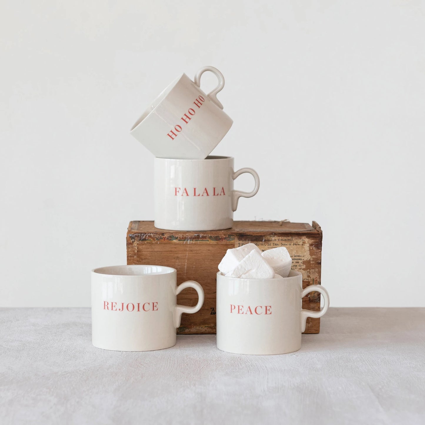 Holiday Saying Stoneware Mug (8759204872443)