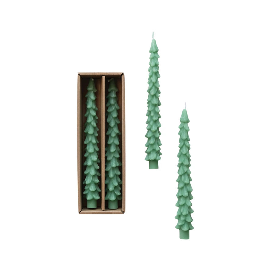 Tall Christmas Tree Unscented Candle Set (8760580342011) (8760581259515)