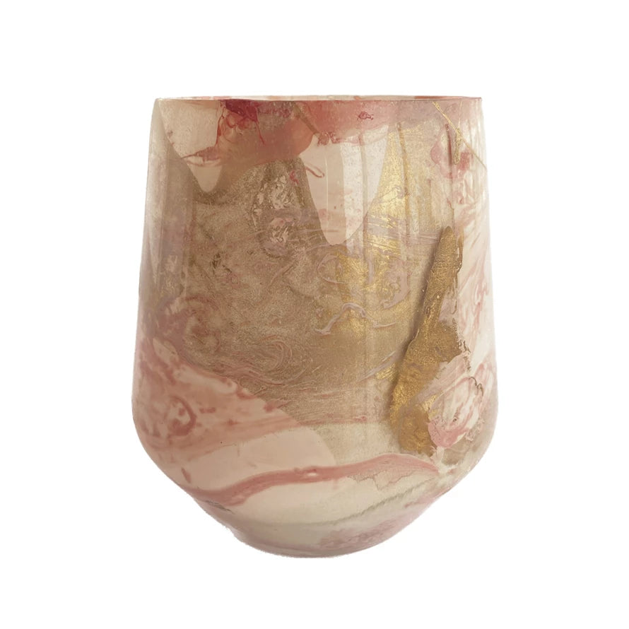 Marbled Glass Votive Holder (8760592695547)