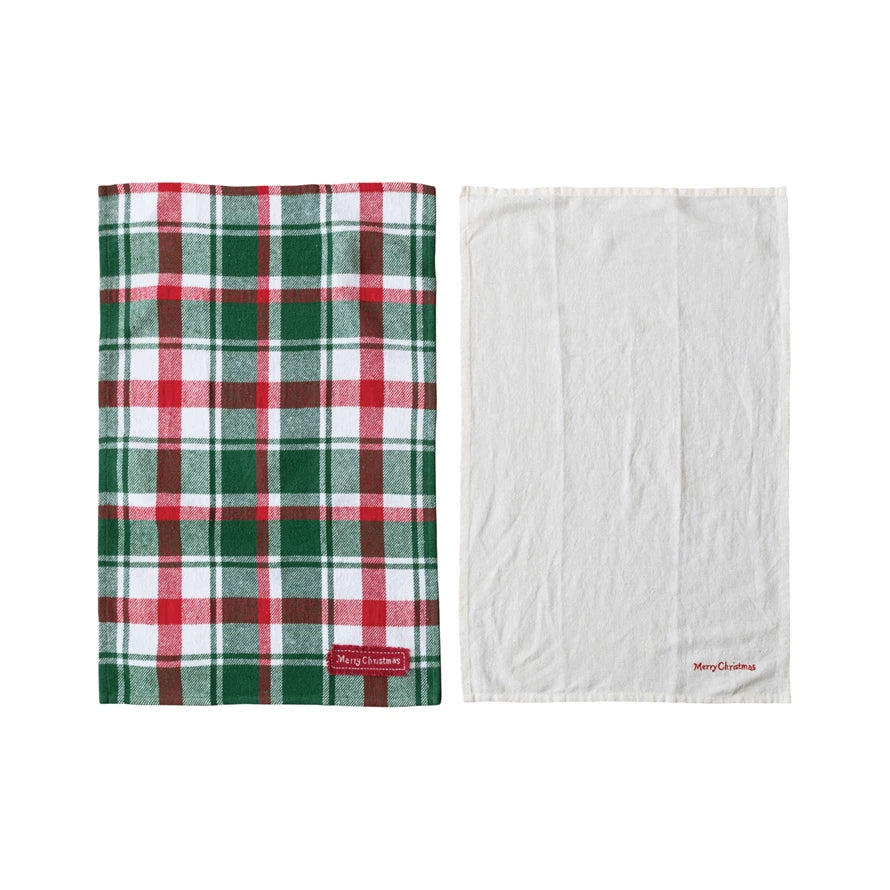 Flannel +Linen Holidays Tea Towels (8760601149691)