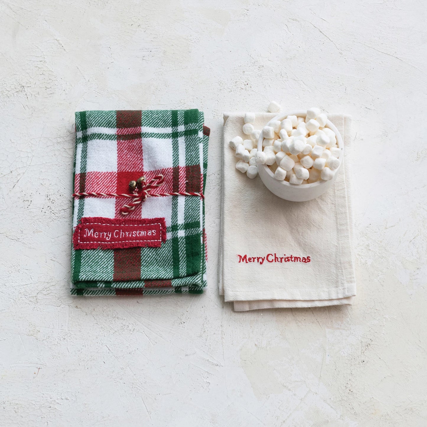 Flannel +Linen Holidays Tea Towels (8760601149691)